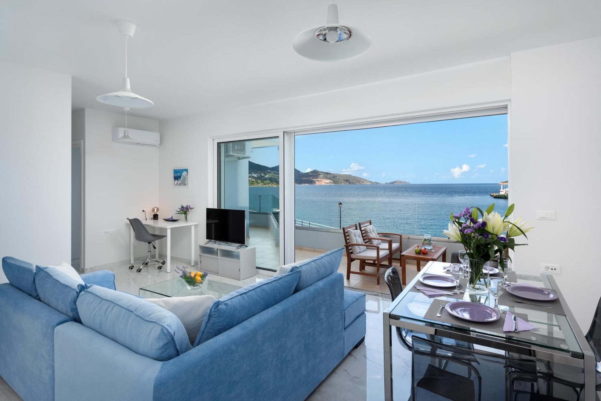 Apartament Sea View Bliss 2Br Agios Getaway Ajos Nikolaos Zewnętrze zdjęcie